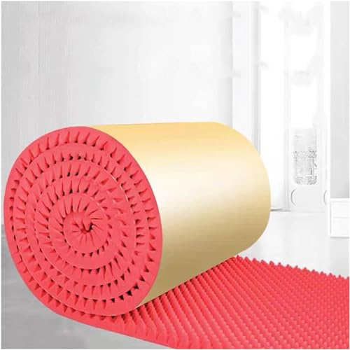 Espuma insonorizante de aislamiento acústico, 5 cm de grosor, panel acústico autoadhesivo, tapete de aislamiento acústico para estudios, oficina, hogar, fácil de cortar, 5 m