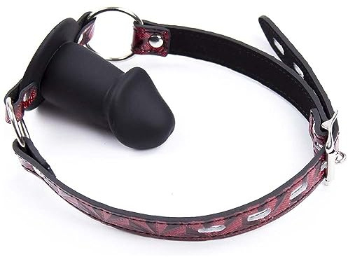 BFLaiCai Bavaglio Bondage Gag SM Gioco Bocca Plug Dildo Bavaglio BDSM Bavaglio Sesso Estremo Per Donna Contenzione Dildo Gag Fetish Palla Gag In Silicone Bocca Giocattolo Del Sesso Bocca Bondage