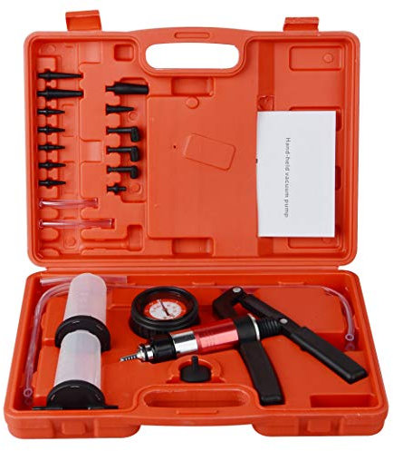 DAYUAN Jeu de Pompe de contrôle Pression, Purge de Frein, Testeur à Vide et Appareil de Purge avec 13 Adaptateurs
