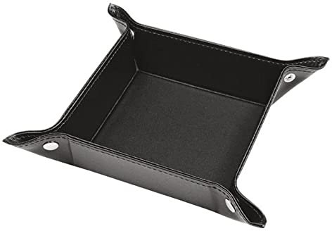 Taschenleerer aus schwarzem Kunstleder cod.EL7075 cm 16x16x4h by Varotto & Co.