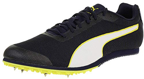 PUMA Homme Evospeed Star 6 Chaussures d'Athlétisme, Peacoat Black-Yellow, 47 EU