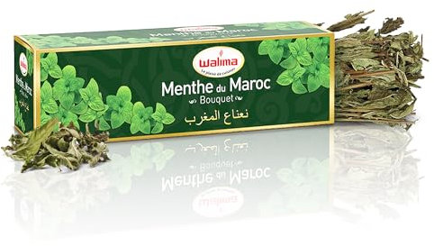Menthe Séchée 40g En Bouquet - Walima, Aromatique & Naturelle, Parfait pour Infusions, Thé, Cuisson & Assaisonnement