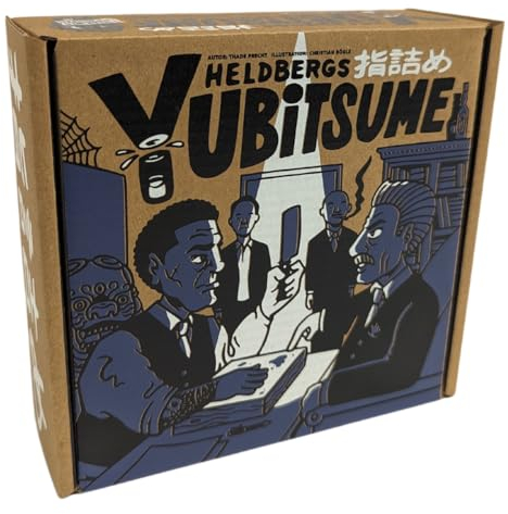 Heldbergs Games Würfelspiel Yubitsume - schnelles Partyspiel für 2-5 Spieler in der Welt der japanischen Mafia - Nachhaltige Geschenkidee