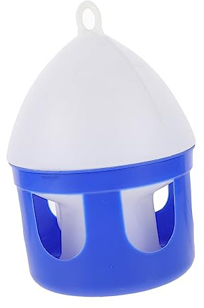 CORHAD Comedero para Pájaros y Dispensador de Agua para Palomas de PVC Azul, Diseño Redondo Desmontable Fácil de Usar Adecuado para Decoración del Hogar
