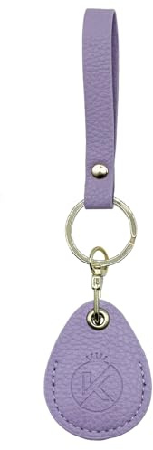 KARENSKEYS Portachiavi in Pelle, Portacarte con Protezione RFID, Custodia per Chiavi NFC, Portachiavi per Chiavi Rotte. (Viola)