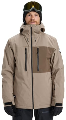 Quiksilver Giacca Snow Sycamore Solid 20 K, Colore: Beige XS