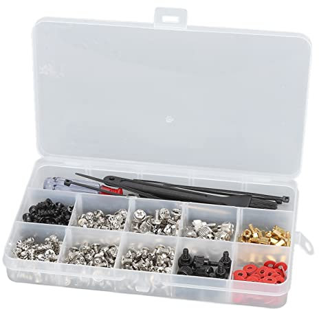 Set di Viti per Computer 362 Pezzi, Kit di Manutenzione in Acciaio Inossidabile con Viti Multiple per Computer per Riparazione e Installazione del PC per Case, Manutenzione e