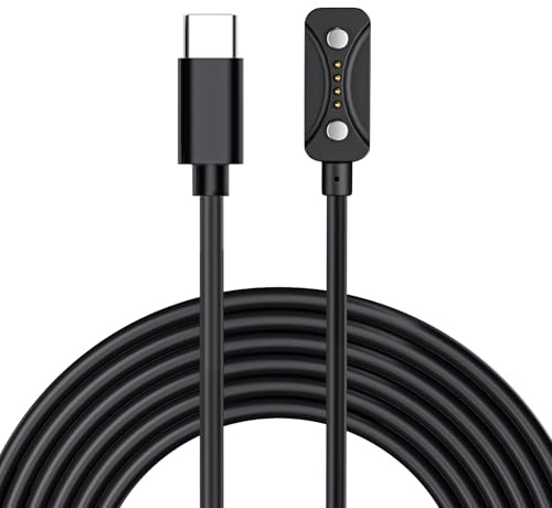 Ermorgen Cavo di Ricarica da 1M, Compatibile con Polar Street X, Polar Loop, Polar Vantage M3, Vantage V3, Ignite 3, Grit X2 Pro, Pacer, Pacer Pro, USB-C a Caricatore Magnetico
