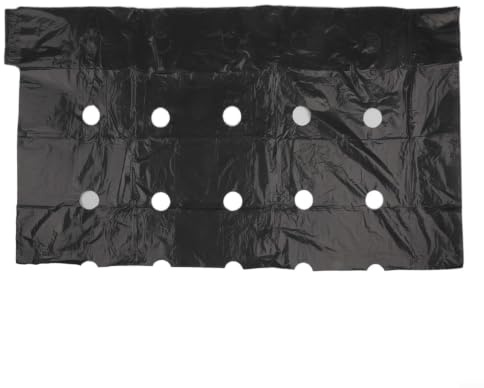 Pellicola di pacciamatura in PE perforata per piante, copertura del terreno anti-erba con fori per piantare, protezione per verdure da giardino, 10 m x 0,95 m (10 m x 1,35 m)