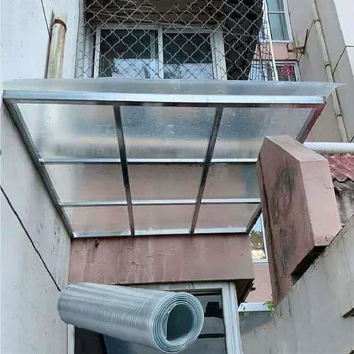 Pannelli per tetti in policarbonato trasparente in fibra di vetro, piastre di copertura antipioggia, per esterni, balcone, facile da tagliare (1,5 m x 6 m), ideali per serre e rifugi.