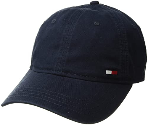 Tommy Hilfiger Dad Hat Billy Corner Flag Cap Hat, Navy Blazer, O/S