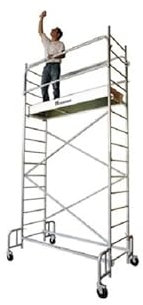Tubesca - Echafaudage roulant en acier 1 plancher 186x54 cm Hauteur d'accès 4,8 m - JUNIOR 200