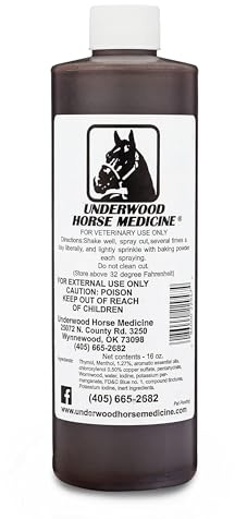 Underwood Topical Horse Care Wound Spray - 16oz Refill Horse Wound Care Horse Essentials for Quick Healing of Cuts – Horse First Aid Kit & Wound Care for Dogs – Equine First Aid Kit & Dog Wound Heal