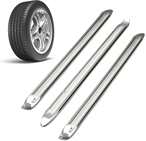 HomeDejavu 3 PCS Montierhebel Motorrad,30cm Montierhebel Montierstange Reifen,Montiereisen aus Manganstahl,Reifenhebel Reifenentferner Montierstange Reparaturwerkzeuge für Motorrad und Fahrrad