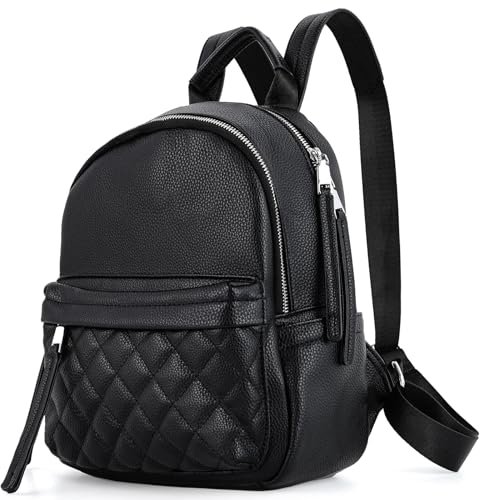 TAN.TOMI Rucksack Damen Klein, Leder Rucksack für Damen, Cityrucksack Damen Schultertasche Wasserdicht Lederrucksack Anti Diebstahl Tagesrucksack für Reisen