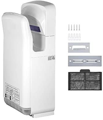 Maquinaria for secador de manos, chorro automático de alta velocidad, hoja de Material robusto seguro de doble cara for baño, Multicolor for todas las estaciones fácil de operar(Silver)