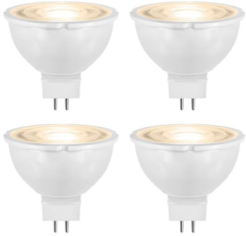 Long Life Lamp Company MR16 LED Bulb Warm White 5W GU5.3 12V Spot Light 4 Pack Non Dimmable