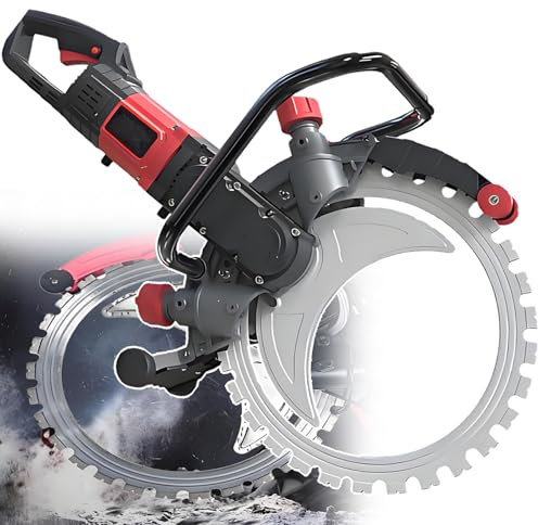 ErShangMao Pro-Grade Concrete Ring Cutting Saw - 8900w Dust-Free Electric Circular Saw with Dual Cooling,30cm(11.8in) Cutting Depth for Cement/Reinforced Walls Cutting