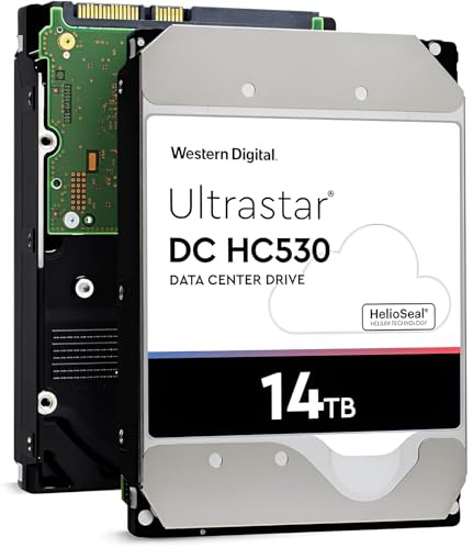Western Digital Ultrastar DC HC530 WUH721414ALE601 14TB 7.2K RPM SATA 6Gb/s 3.5in Hard Drive