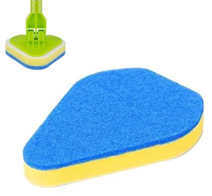 Bathroom Scrubber - Scrub Brushes For Cleaning | Extendable 2 In 1 Tile Scrubber With Adjustable Head, Detachable Clean Brush Sponge For Baseboard Bathroom Bathtub Floor Wall