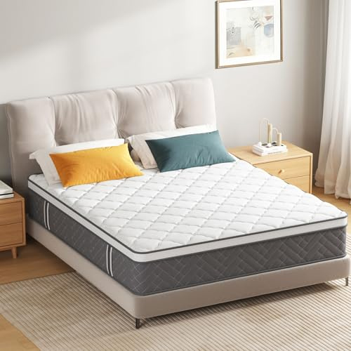 Zelmaron Colchón 140x200 cm Híbrido, Altura 30 cm, Muelles Ensacados y Espuma HR, Firmeza H3, Certificado Oeko-Tex, Transpirable, Ergonómico, 7 Zonas de Confort