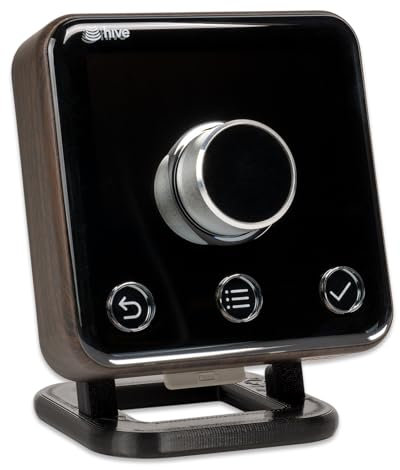 P3D-LAB Thermostat Stand for Hive Thermostat v2 with Mounting Screws Black - 3 Years Warranty - Made in UK