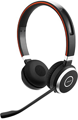 Jabra Evolve 65 SE Link380a MS Bluetooth-Stereo-Kopfhörer mit Geräuschunterdrückungsmikrofon, Langer Akkulaufzeit und doppelter Konnektivität, funktioniert mit Allen Anderen Plattformen, Schwarz
