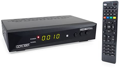 GALLUNOPTIMAL Combo-Receiver DVB-C FTA & DVB-T2 H265 mit Auto Installation/geeignet für jeden Kabel-Anbieter UND dem Empfang von DVB-T2 Sendern