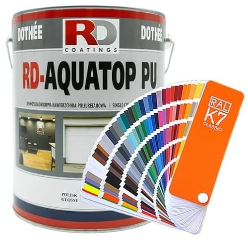 RD Coatings - Pintura líquida para madera, PVC y metal, color gris antracita RAL7016, brillante, para interior y exterior, resistente a la intemperie, poliuretano monocomponente