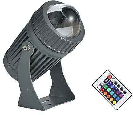 WZYJLyds Proiettore per Esterni a Fascio Stretto con Illuminazione Remota per Pareti di Edifici - Faretto RGB con Telecomando (110-230V)