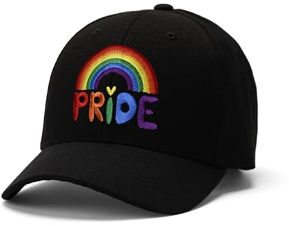 Rainbow Gay Pride Baseball Cap Embroidered Baseball Hat Sports Classic Adjustable Hat Trucker for Men Women for Men Women