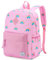 VASCHY Kinderrucksack Jungen, Niedlich Wasserdicht Vorschule Kinder Rucksack Kindergarten Kleinkind Schulranzen mit Brustgurt Rosa Regenbogen