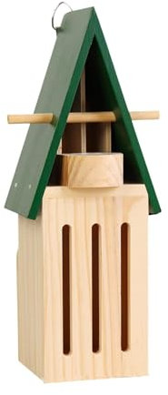 perfk Maison à Papillons avec mangeoire Abri à Papillons en à Installer au Sol ou à accrocher sur Un Arbre Décoration de Jardin