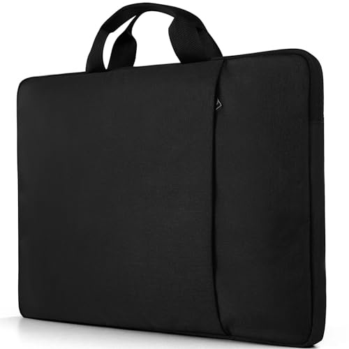 Ayztantine Laptopväska 13,3-19,5 tum polyester laptopfodral, vertikal stil med blixtlåsficka och handtag, laptopväska