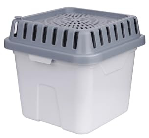 OLPRO Re-usable Dehumidifier Box with Crystals – Quiet Room Dehumidifier for Home Damp, Mold & Bathroom – Perfect for small UK Bedroom, Shed & Laundry Room