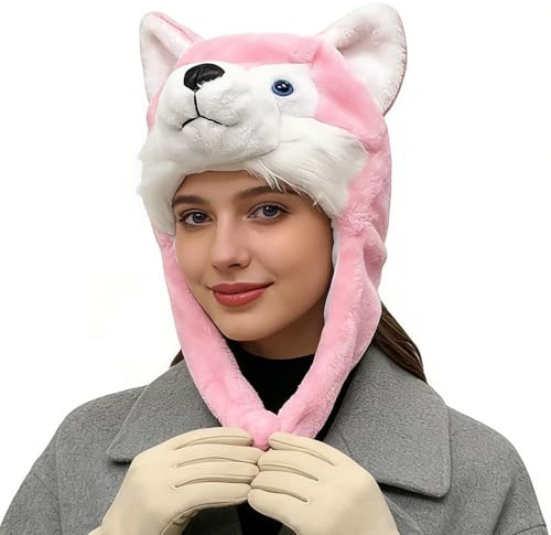 Gorros de Animales para Niños | Suave, Lindo y Abrigado de Dibujos Animados para Fiestas | Sombrero de Animales Animados - para Fiestas Cumpleaños Año Nuevo Oficinas Hogar Vacaciones Exterior