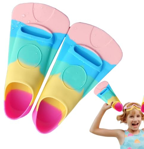 Barnflippor, barn simmar fenor Matkvalitet Silikon Swim Flippers Sport Fins | Professionella dykningstillbehör, multifunktionssimträningstillbehör för flickor, pojkar, barn