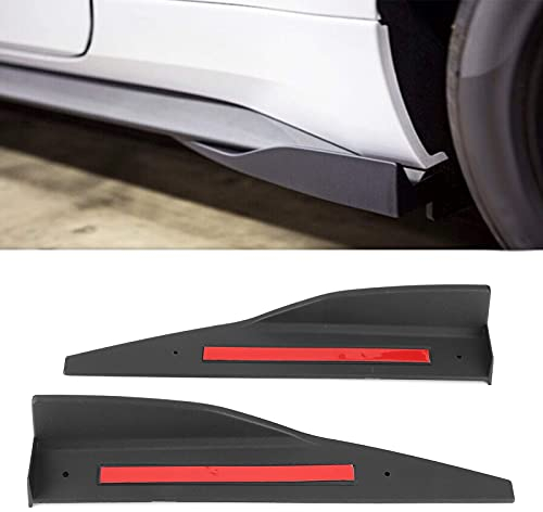 Spoiler Auto Universale,Keenso Splitter per gonna laterale,Minigonne Universale diffusore nero ala laterale, adatto 2015+ Ricambi auto Negozio di riparazioni