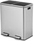 TANGZON 2x30L Recycling Pedal Bin, Double Kitchen Waste Bin with Plastic Inner Buckets, Soft Closure Lids & Handles, 2 Compartment Fingerprint Proof Airtight Stainless Steel Trash Can (Silver)