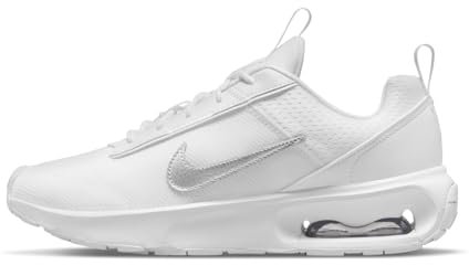 Nike Damen Air Max Intrlk Lite Sneaker, White Metallic Silver White, 43 EU