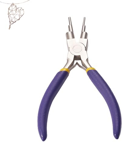 6-in-1 Schmuckwerkzeuge 2-9 mm, Rundzange Aus Kohlenstoffstahl, Bügelzange, Perlen Zange, Schmuckherstellung Zubehör, Drahtschneider Für DIY-Schmuckherstellung, Herstellung gebogener Ringe