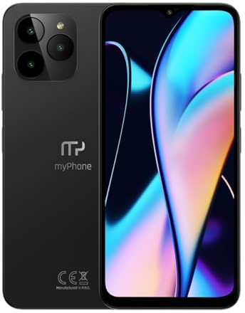 Smartphon elegant myPhone N23 mit etui GRATIS schlank und ultradünn NFC Funktion 50 Mpx sehr Gute Kamera mit AI-Unterstützung 5000mAh akku HD+ sicher mit Android 13