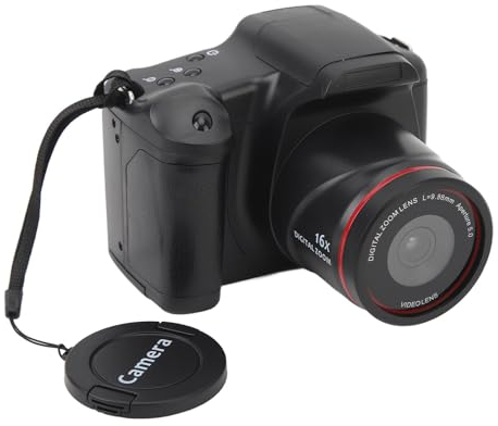 Fotocamera Reflex Digitale, Schermo da 2,4 pollici FHD 1080P 44MP Punto e Sparare Fotocamere Digitali, 16X Zoom Anti Shake Portatile Visione Notturna Vlogging Fotocamera