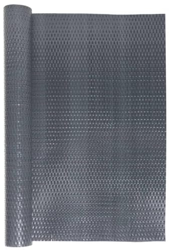 vidaXL Balkon Sichtschutz, Balkonbespannung Rattan-Optik, Sonnenschutz Windschutz für Terrasse Garten, Balkonverkleidung Balkonabdeckung, Anthrazit 600x90cm Poly Rattan