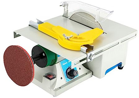 Mini sega circolare da tavolo, smerigliatrice per lucidatura, set Lapidary, sega circolare da tavolo, lucidatrice elettrica