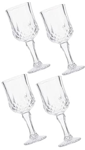 LABRIMP Juego De 4 Copas De Vino De Cristal Para Cócteles Copas De Vino Tinto Elegantes Copas Para Beber