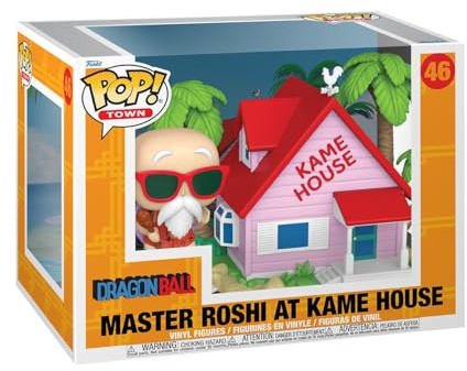 Funko Pop! Town: Dragon Ball - Kame House with Master Roshi - Figurine en Vinyle à Collectionner - Idée de Cadeau - Produits Officiels - Anime Fans