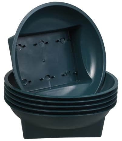 Kisangel Recipiente para Flores para Tumba de Polipropileno Resistente Paquete de 6 Maceta para Cementerio Conmemorativo