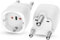 Oblinple 2 Pièces Adaptateur Afrique du Sud, UE vers Afrique du Sud Plug Adapter, Prise France vers Afrique du Sud, Adaptateur Type M pour Mozambique, Bhoutan, Namibie, Botswana (Blanc)
