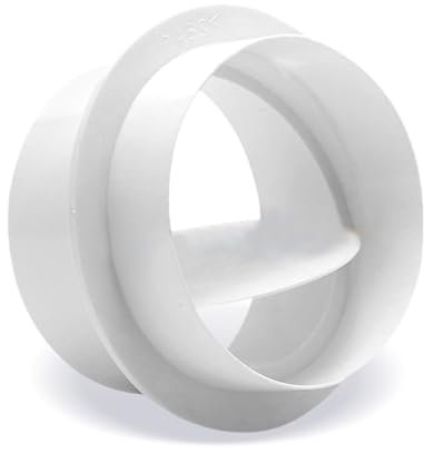 Non-Return Air Check Valve 80/100/110/150/200mm, Plastic Ventilation Pipe Valve for Exhaust Fan & Ducting (1 Pc)(100mm)